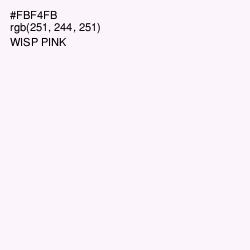 #FBF4FB - Wisp Pink Color Image